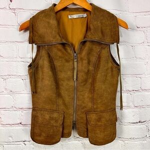 Miilla Clothing Brown Suede Vest